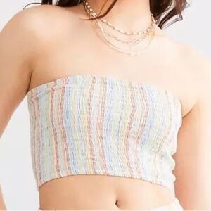 Billabong Pastel Striped Crop Top